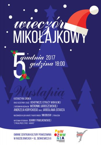 Wieczór Mikołajkowy-Powozownia/Radziejowice, 5 grudnia godz 18.00