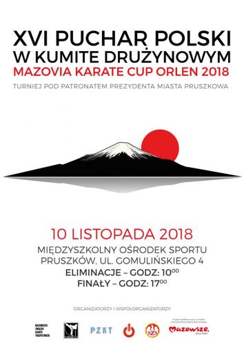 XVI Puchar Polski w Kumite Drużynowym Mazovia Karate Cup ORLEN 2018