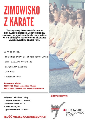 Zimowisko z Karate, Zimowa Akademia Karate-Zaździerz 2021