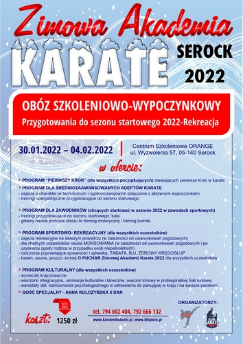 Zimowa Akademia Karate-Serock 2022