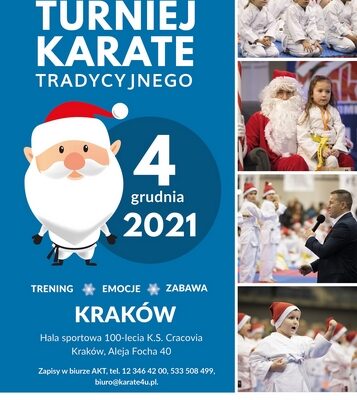 16 Turniej Mikołajkowy w Karate Tradycyjnym-Światowy Dzień Osób z Niepełnosprawnościami 4 grudnia 2021 Kraków